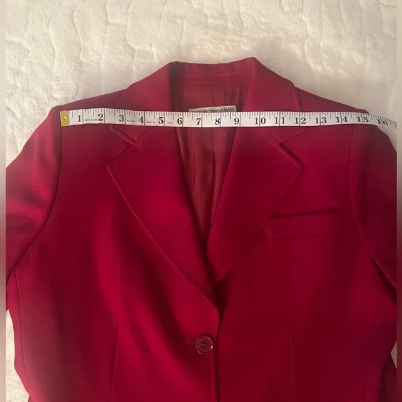 Emporio Armani Red Blazer size S - Picture 7 of 13